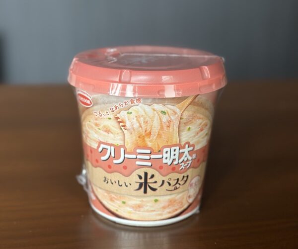 エースコック「米パスタ クリーミー明太味スープ」グルテンフリー