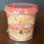 エースコック「米パスタ クリーミー明太味スープ」グルテンフリー（小麦アレルギー）